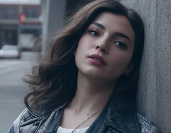 Cinematic Portrait in Art Deco Rococo Style