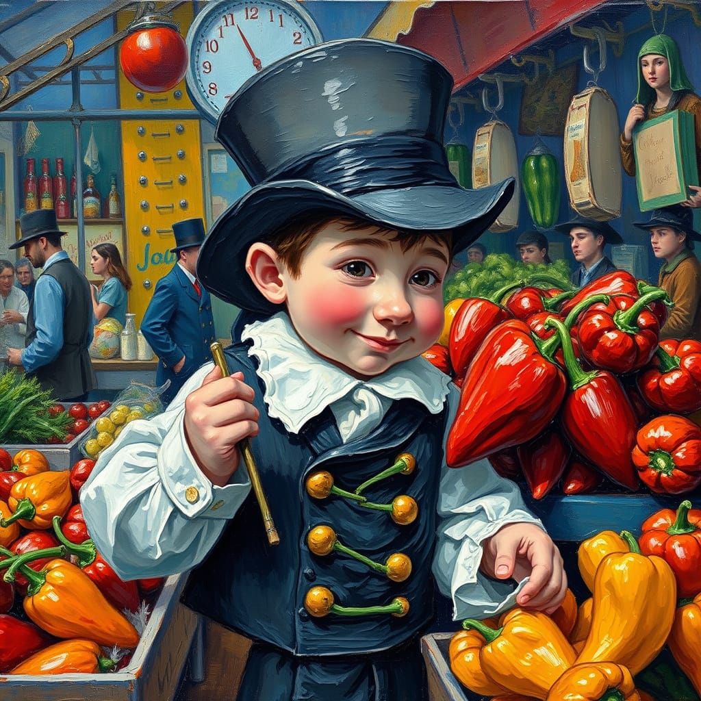 Peter Piper's Pickled Peppers: An Expressionist Market