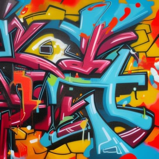 Colorful Graffiti Art on Relish Wall