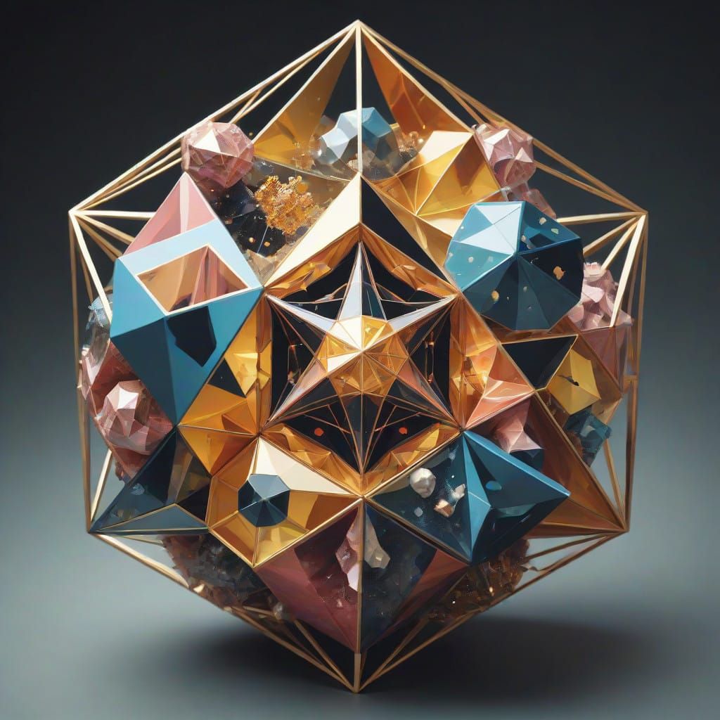 Cubicuboctahedron Abstract Sculpture in Stellarium