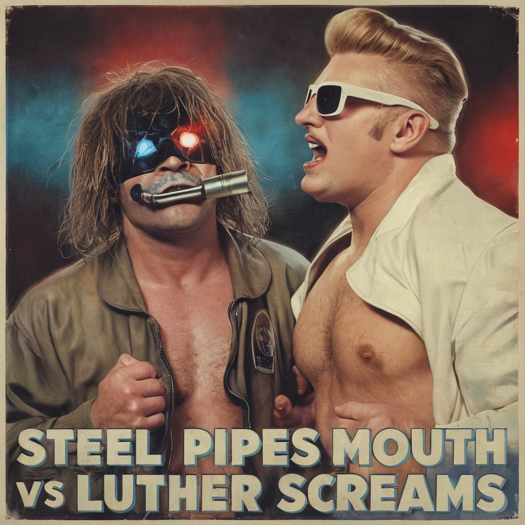 Steel Pipes Mouth vs Luther Screams: Film Noir Wrestling