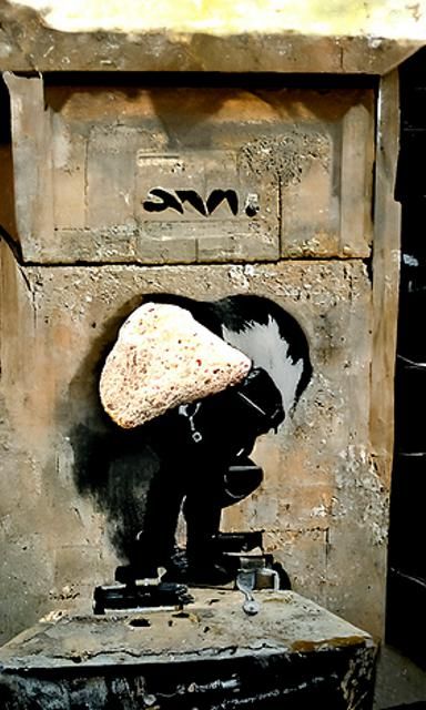 Grindstone Nose in Banksy Style