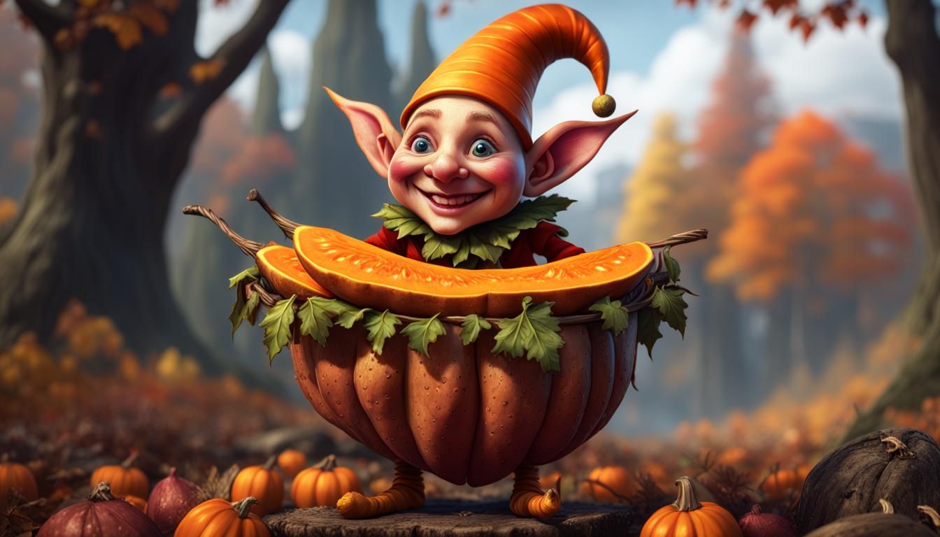 Thanksgiving Sweet Potato Elf Concept Art