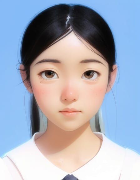 Whimsical Pastel Pink Portrait in Watercolor Style