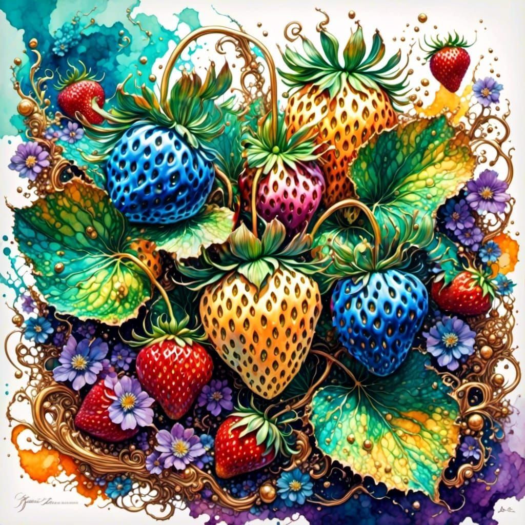 Rainbow Strawberry Plant