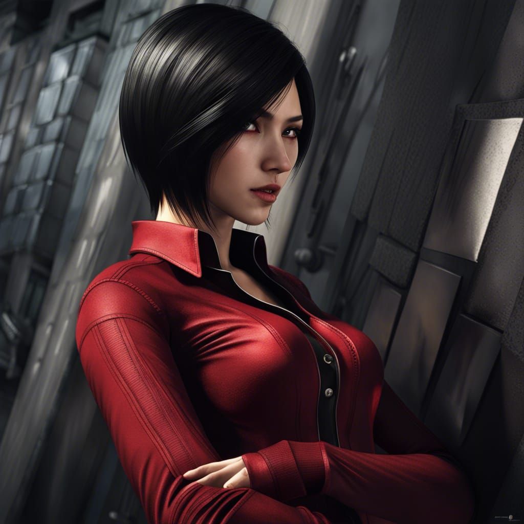 Photorealistic Ada Wong in City Street