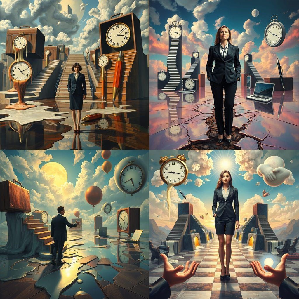 Surreal Dreamscape of Connection and Opportunity