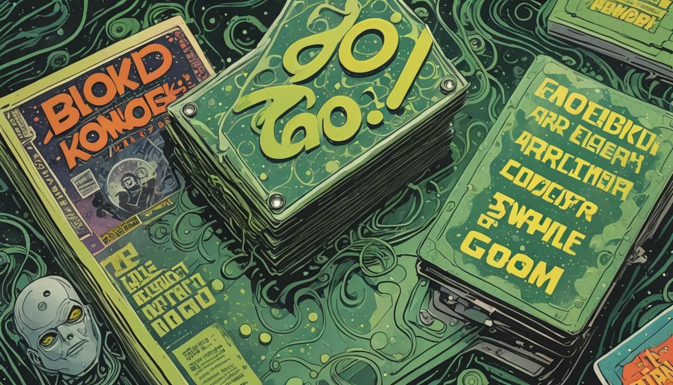 Cyberpunk Comic Book Art with Bio Transistor