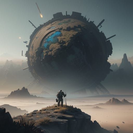Surreal Planet of Women Unveils Mysterious Explorer