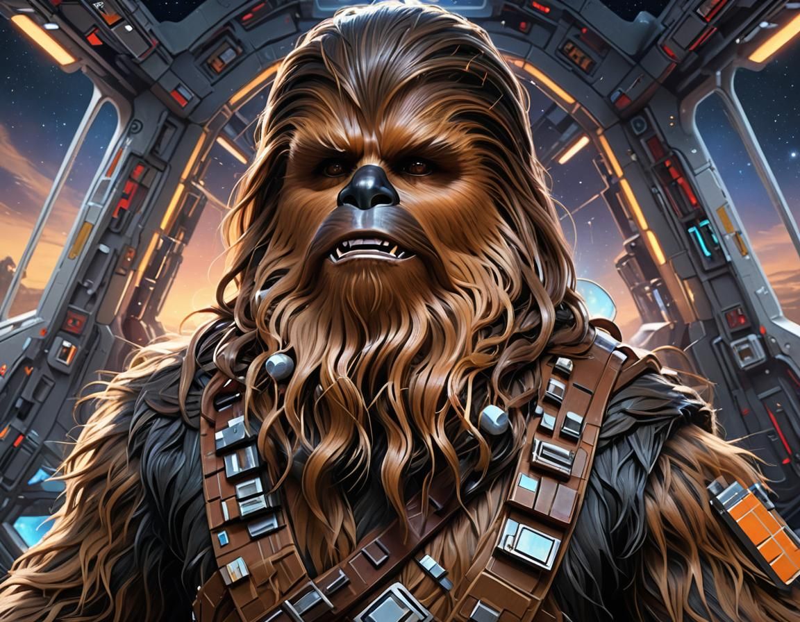 "Chewbacca" portrait