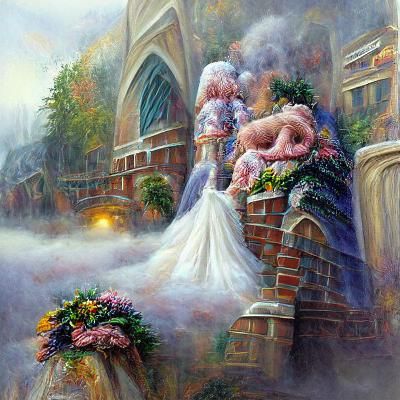 Ethereal Marriage Scene in a Luminist Style