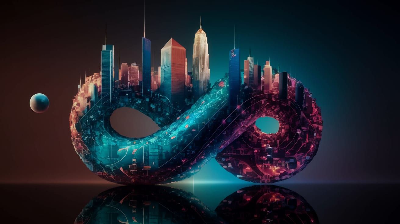 Infinity cityscape