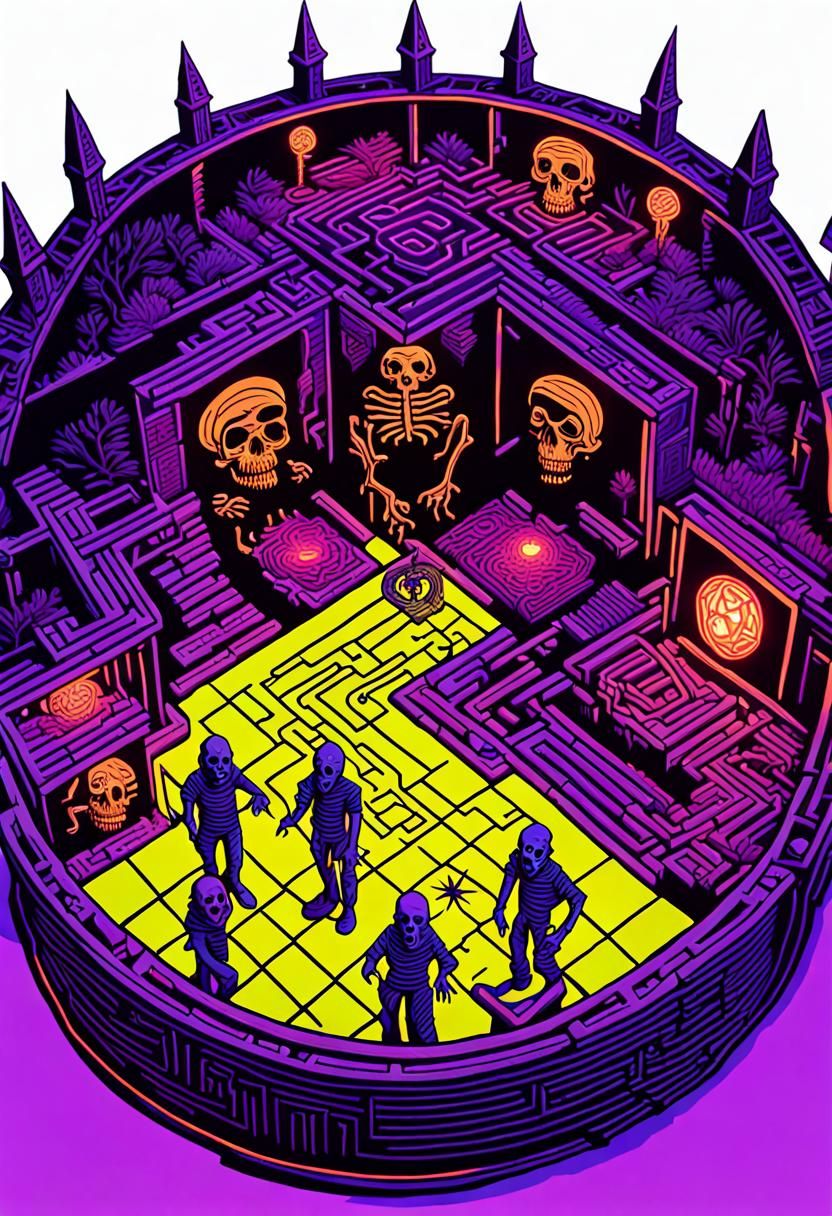 Another dnd maze encounter under a Blacklight