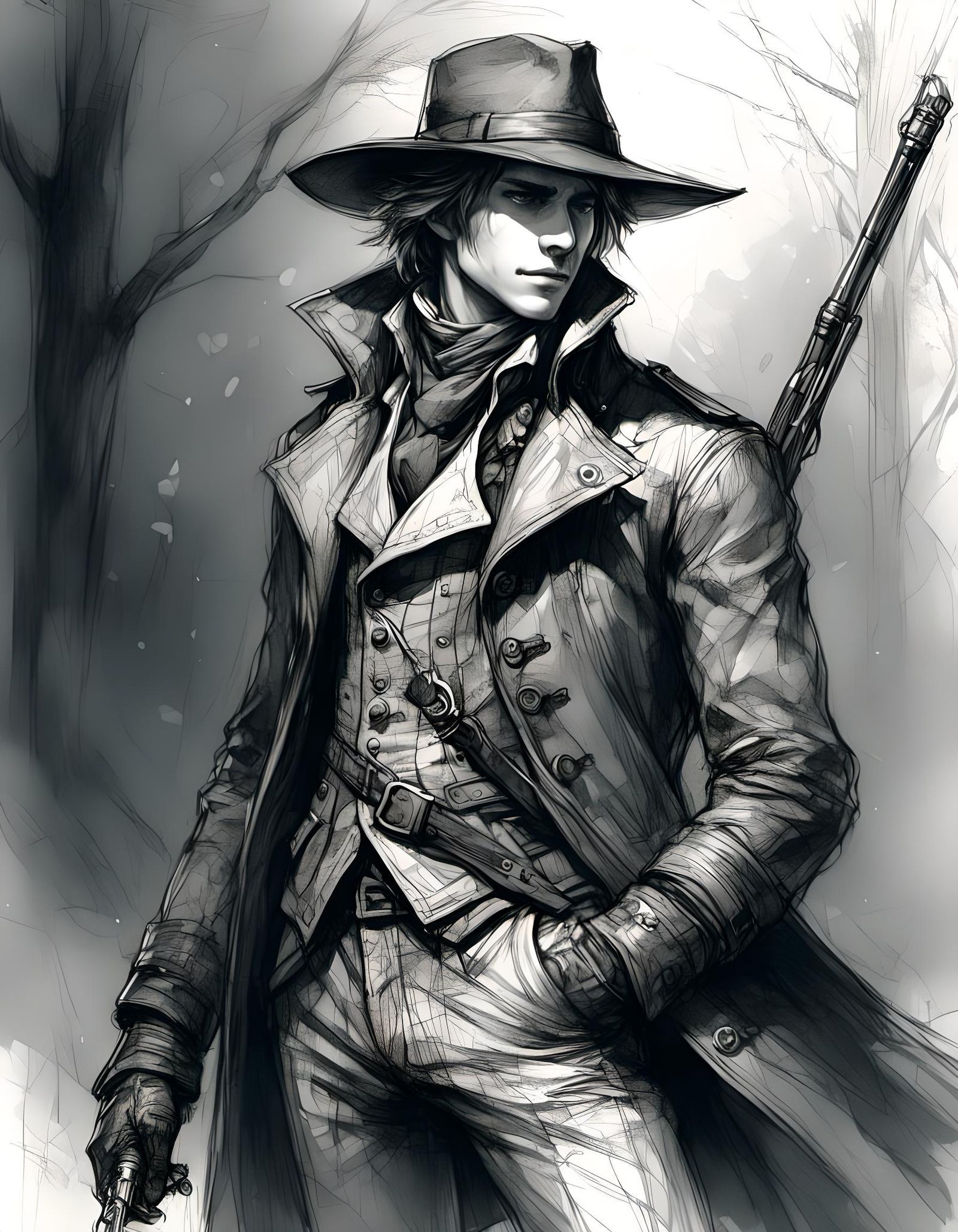 Bloodborne Hunter Anime Cosplay