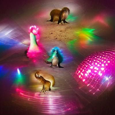 Ethereal Animals at a Disco Rave