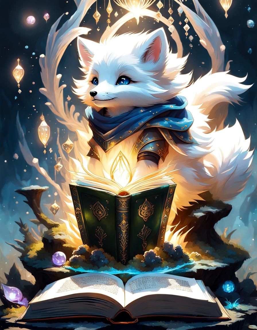 Anime arctic fox wizard