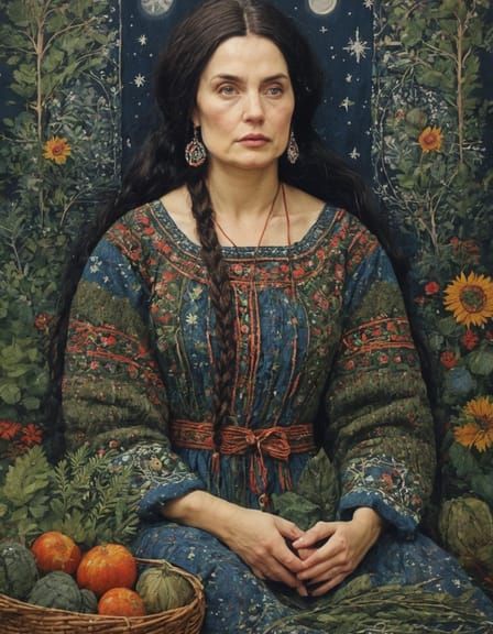 Portrait of a Slavic Woman