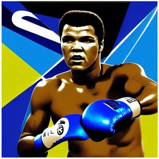 Muhammad Ali Boxing: Pop Art Screen Print