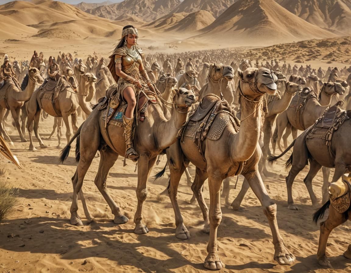 Egyptian Queen Leads Army into Epic Battle
