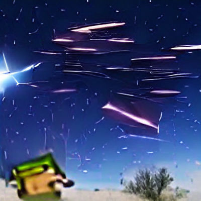 Spectacular Shooting Stars Across Night Sky