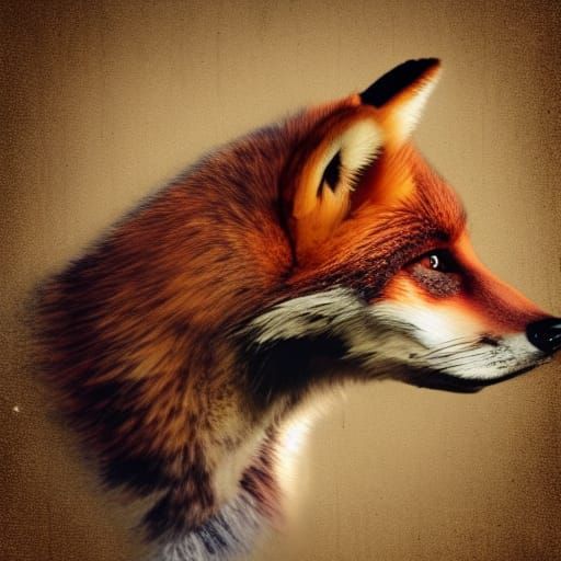 Steampunk Fox Profile, Argentinian Style