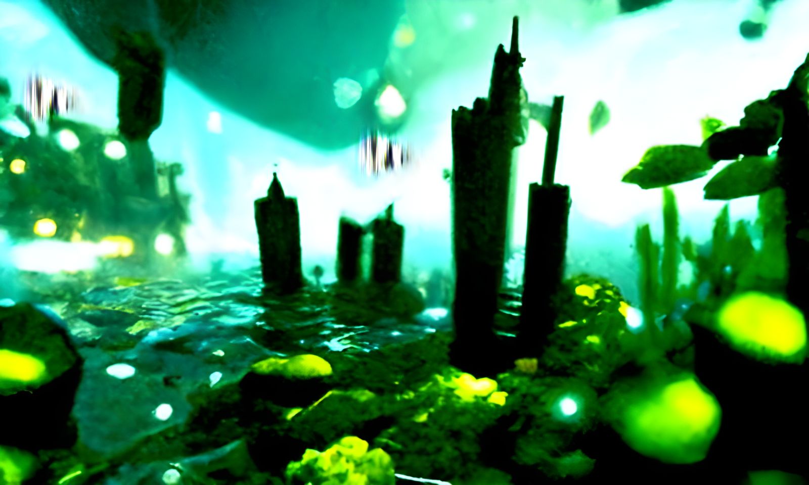 Futuristic Underwater City Rendered in Unreal Engine