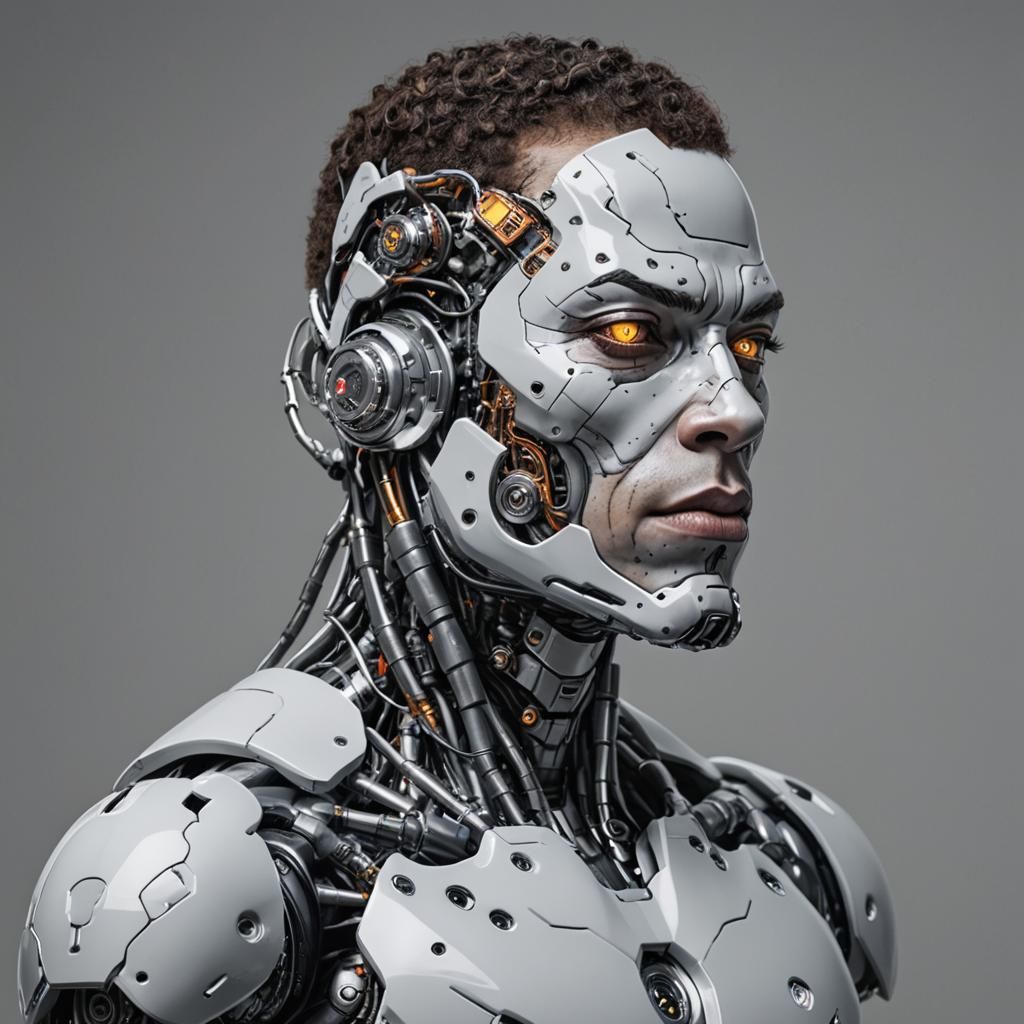 Futuristic Cyborg Illustration