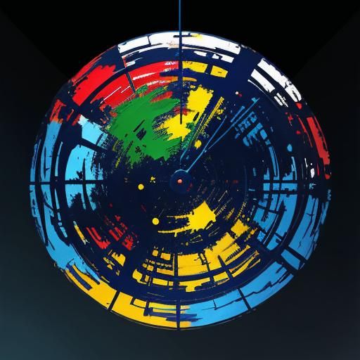 Colorful Sale Promotion in Abstract Expressionist Style