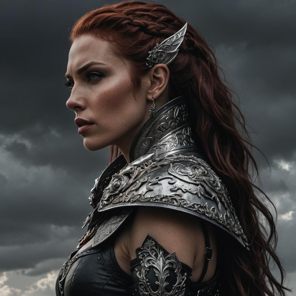 Muscular Elf Thief in Gothic Fantasy Style