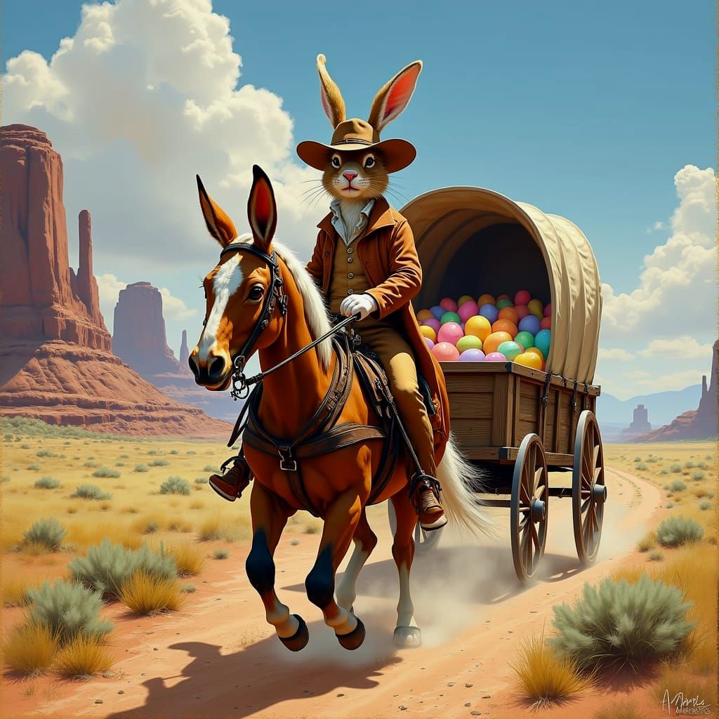 Easter Bunny Conquers the Wild West