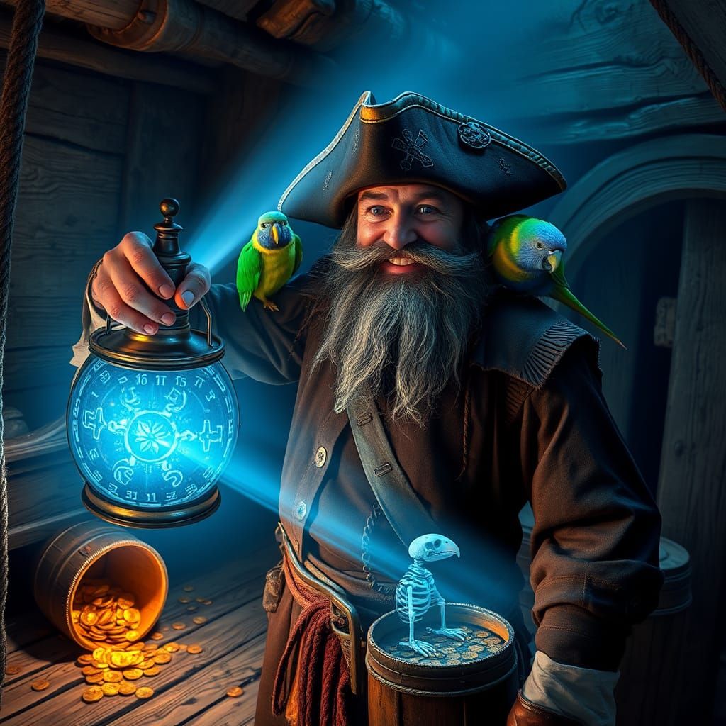 Pirate's X-Ray Lantern Reveals Ship's Hidden Treasures