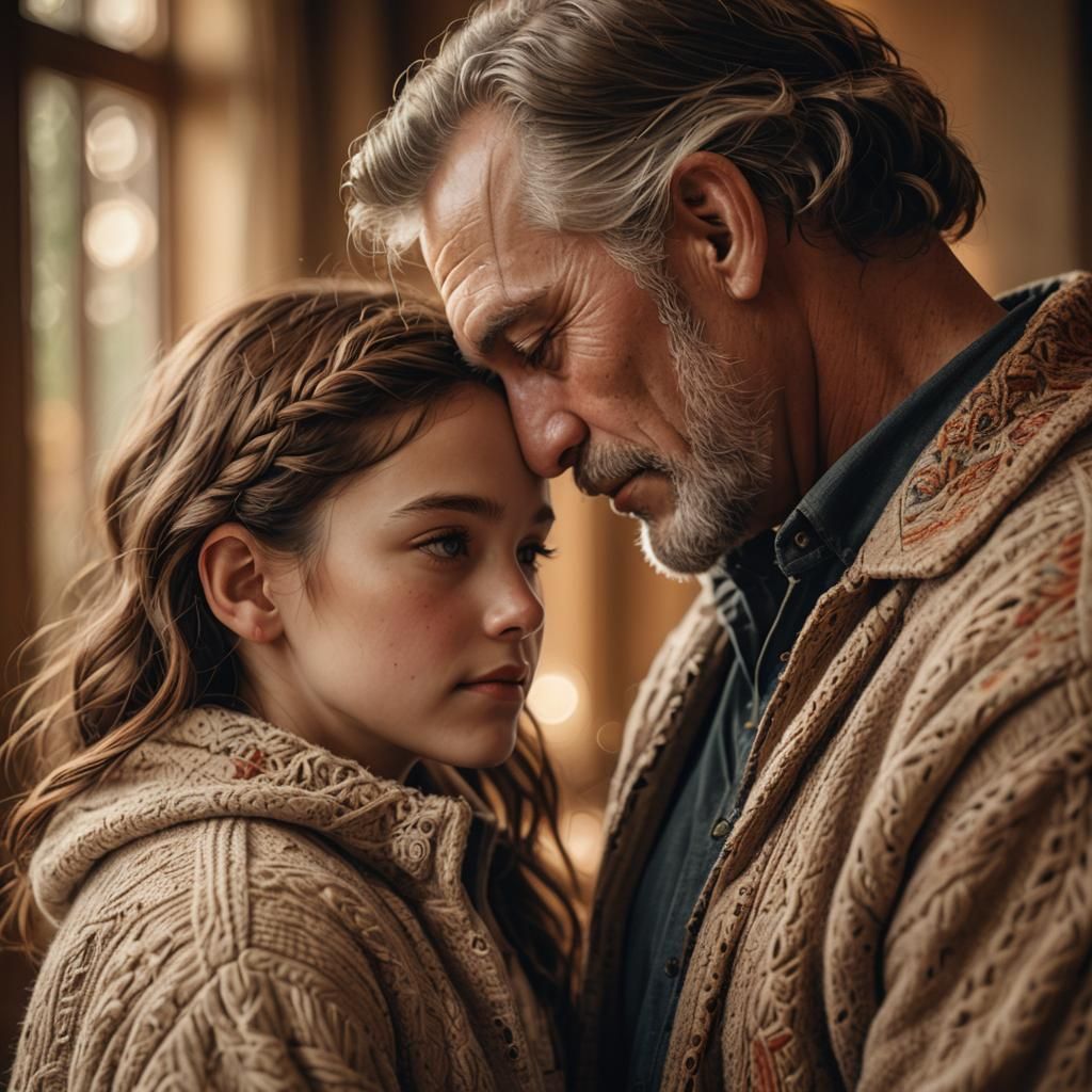 Father and Daughter: A Realistic Portrait of Love