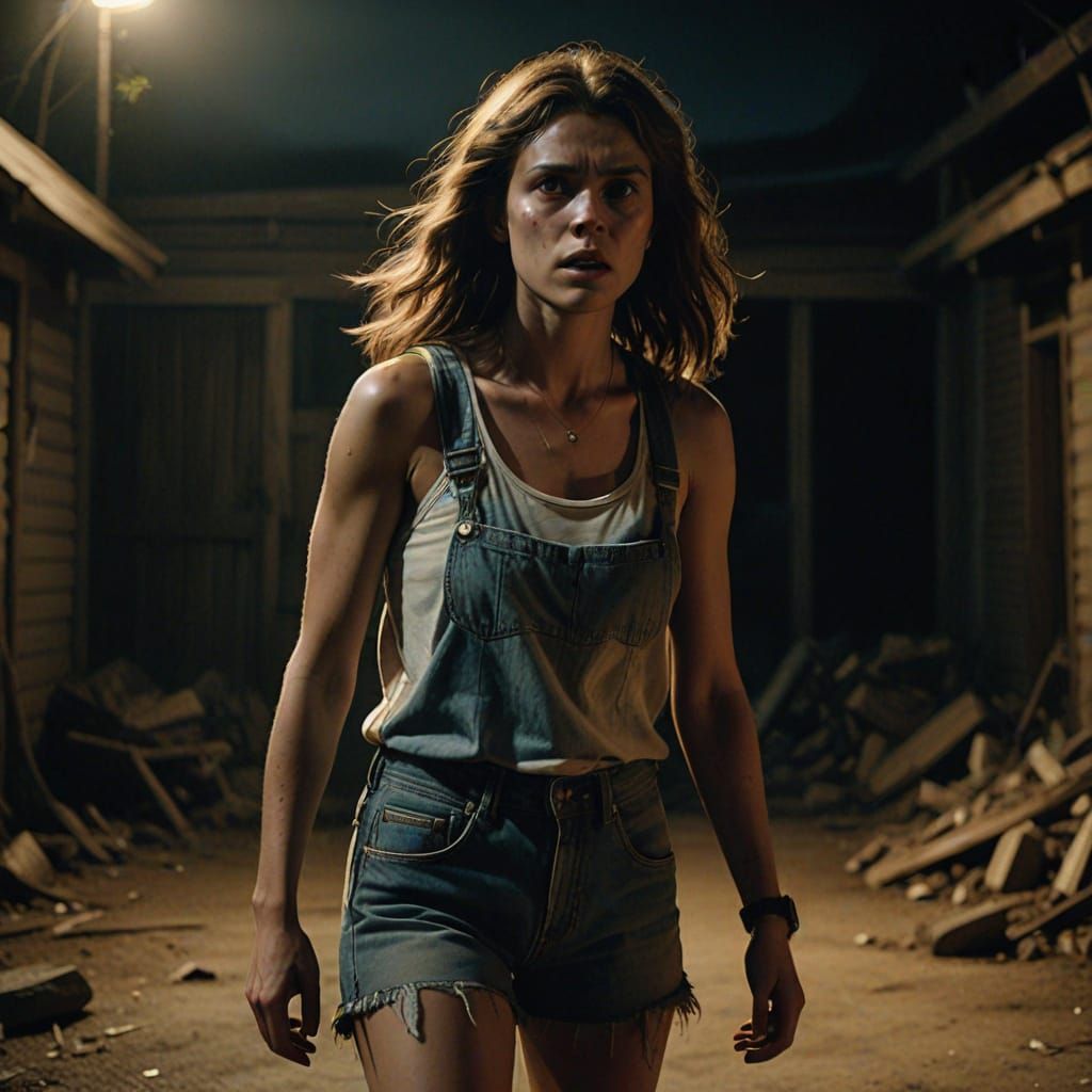 Ethereal Werewolf Transformation in Muted Earth Tones