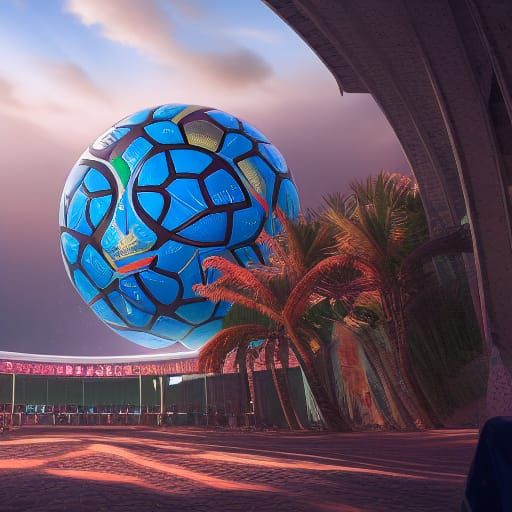 FIFA World Cup Qatar 2022 in Detailed Matte Painting