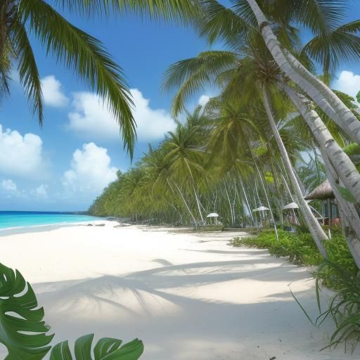 Idyllic Tropical Beach Paradise