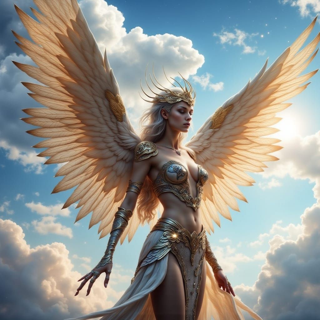 Ethereal Owl Goddess in Cosmic Cosplay