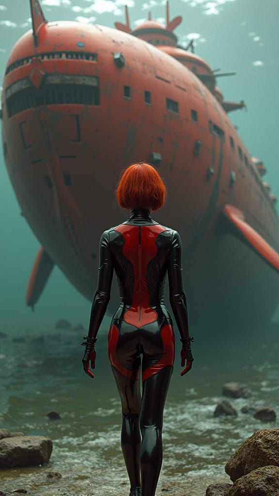 Battleship and Latex in Art Nouveau Style