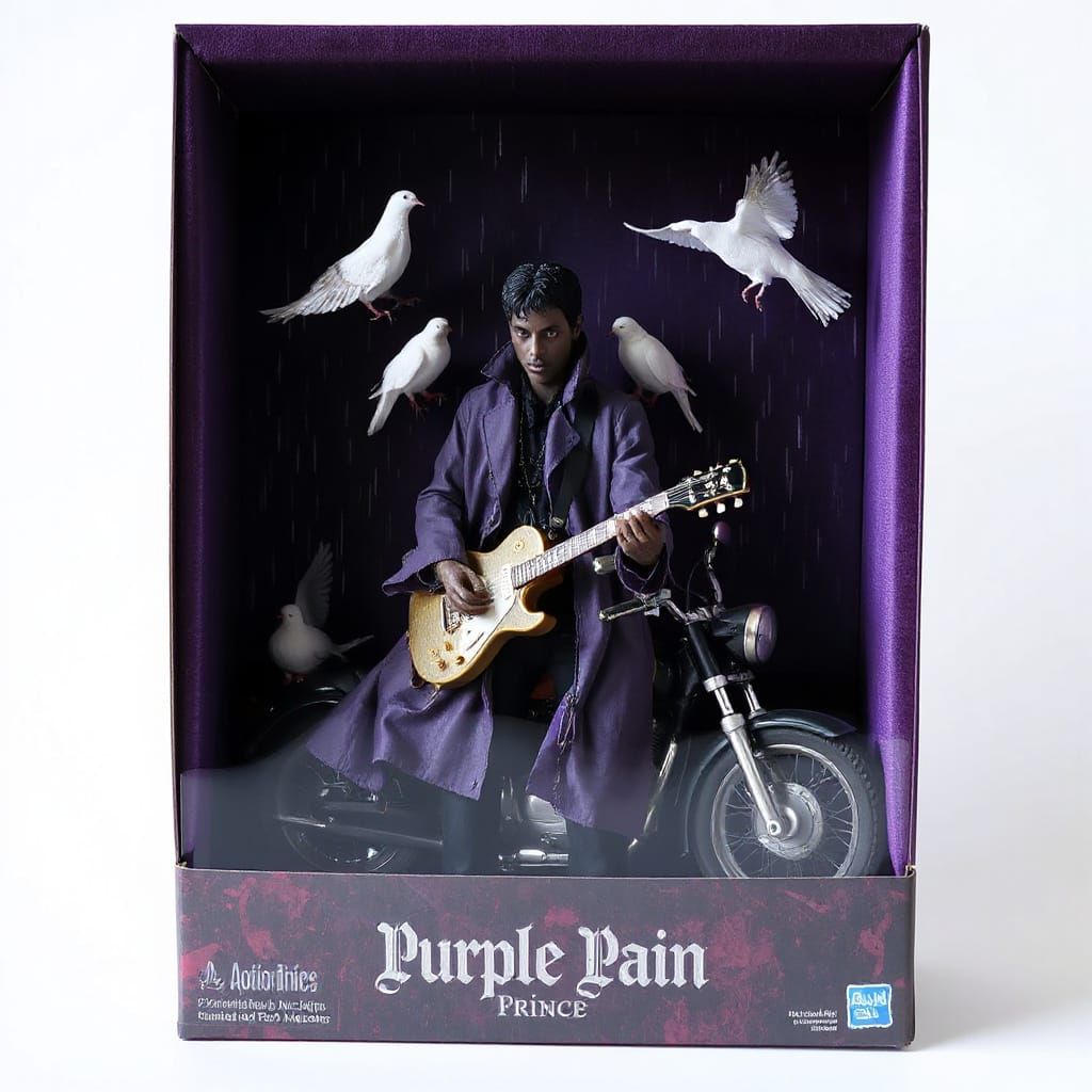 Prince as Undead Icon in Cyberpunk Box