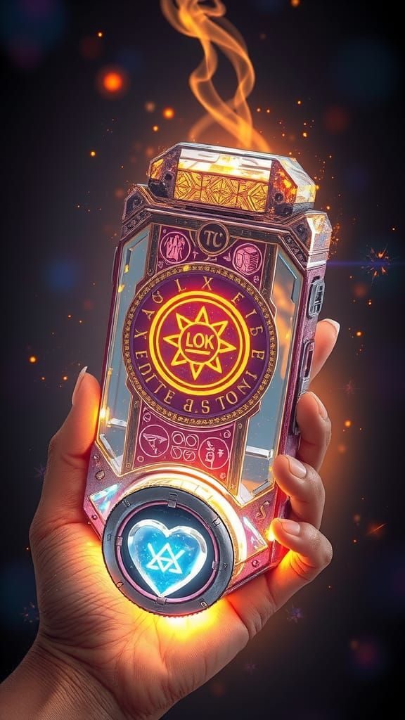 Surreal High-Tech Fortune Machine in Intricate Fantasy Style