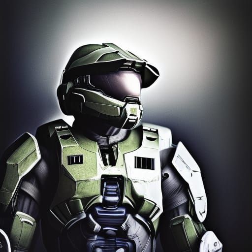Master Chief in Space Suit Portrait