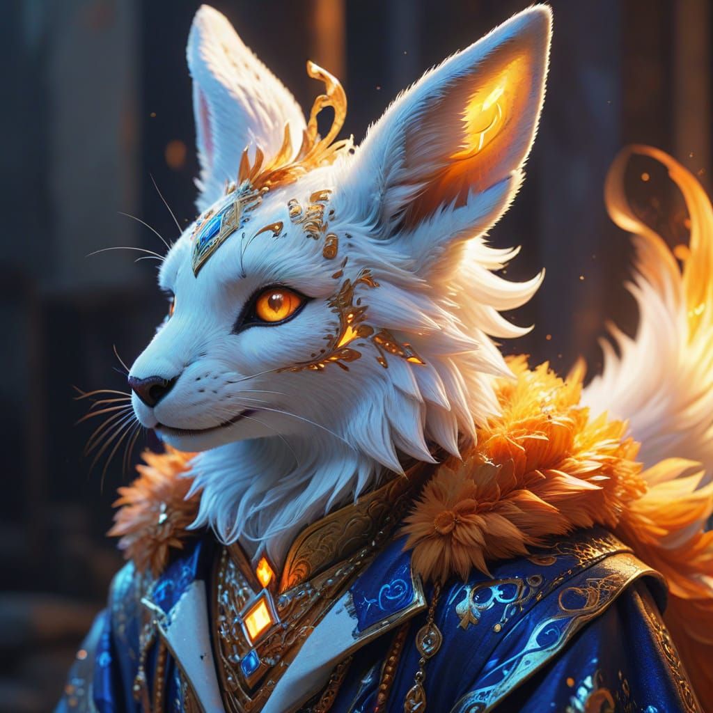 Vibrant Anime Shifter in Ethereal Lighting