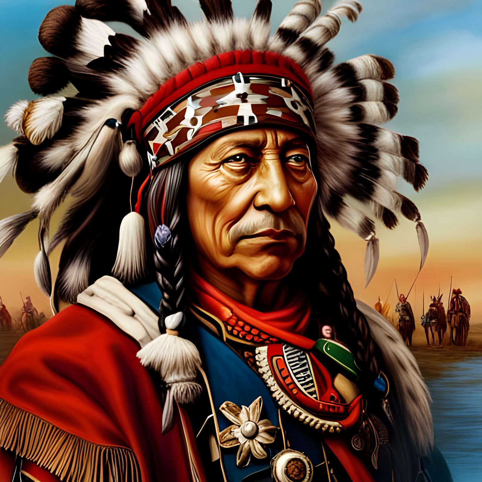 Red Cloud, chef de la tribu Oglala Sioux