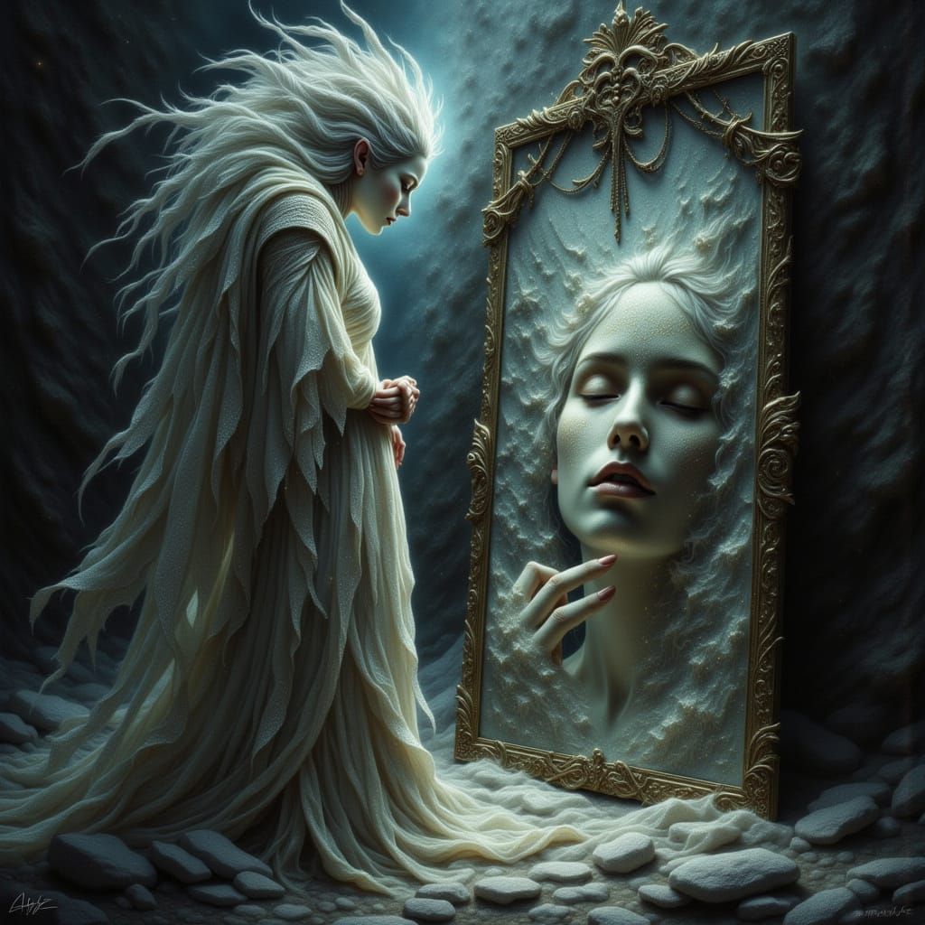 Spectral Demon of Accomplishments in Dark Fantasy Art