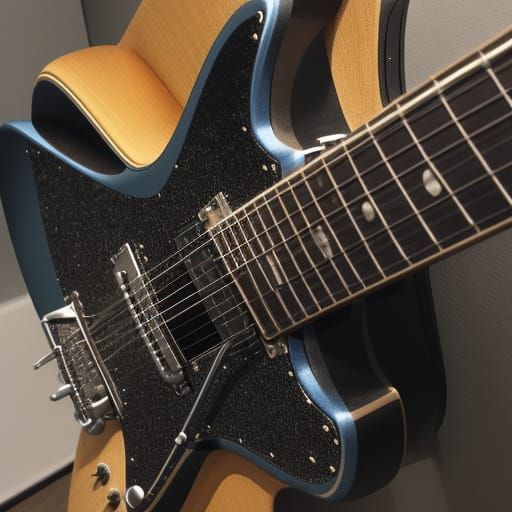 Rock-Style Guitar Concept in Digital Art