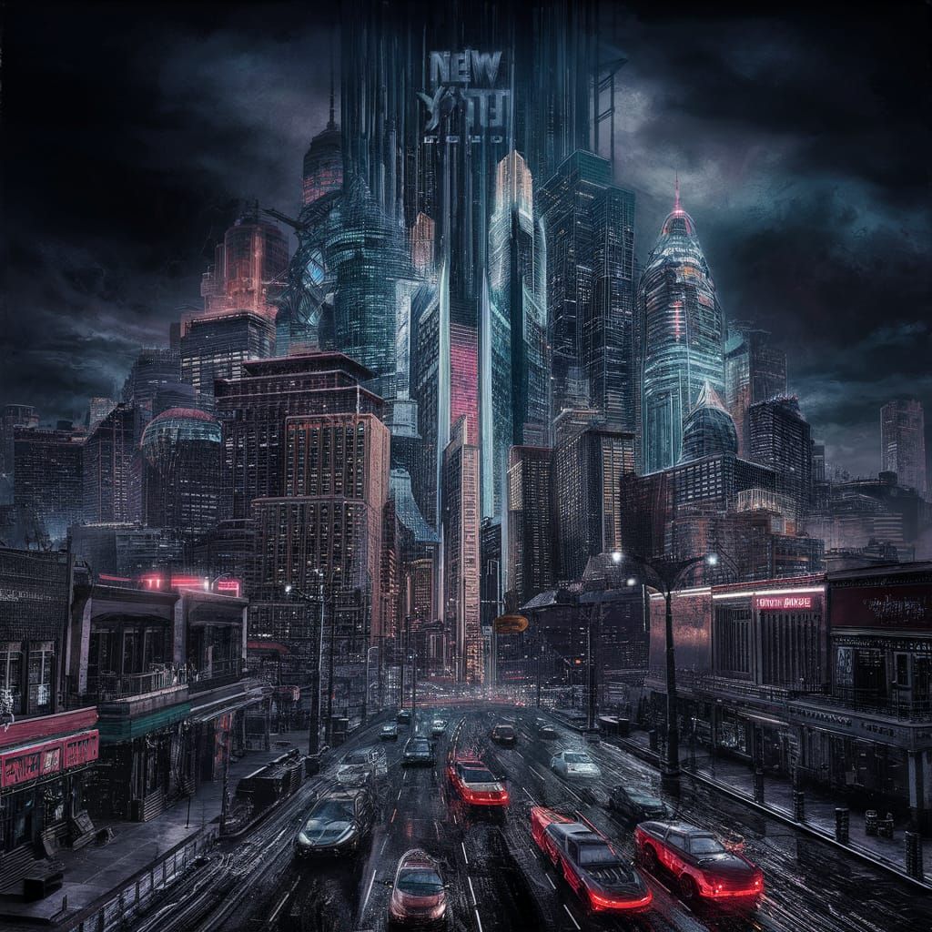 Grand Theft Auto XII Cover Art: Dystopian New York