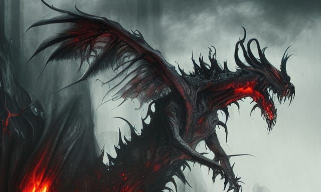 Dark Fantasy Demon Dragon in Unreal Engine