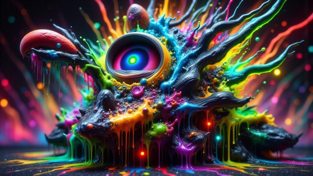 Melting Neon Colors in Gorgeous Display