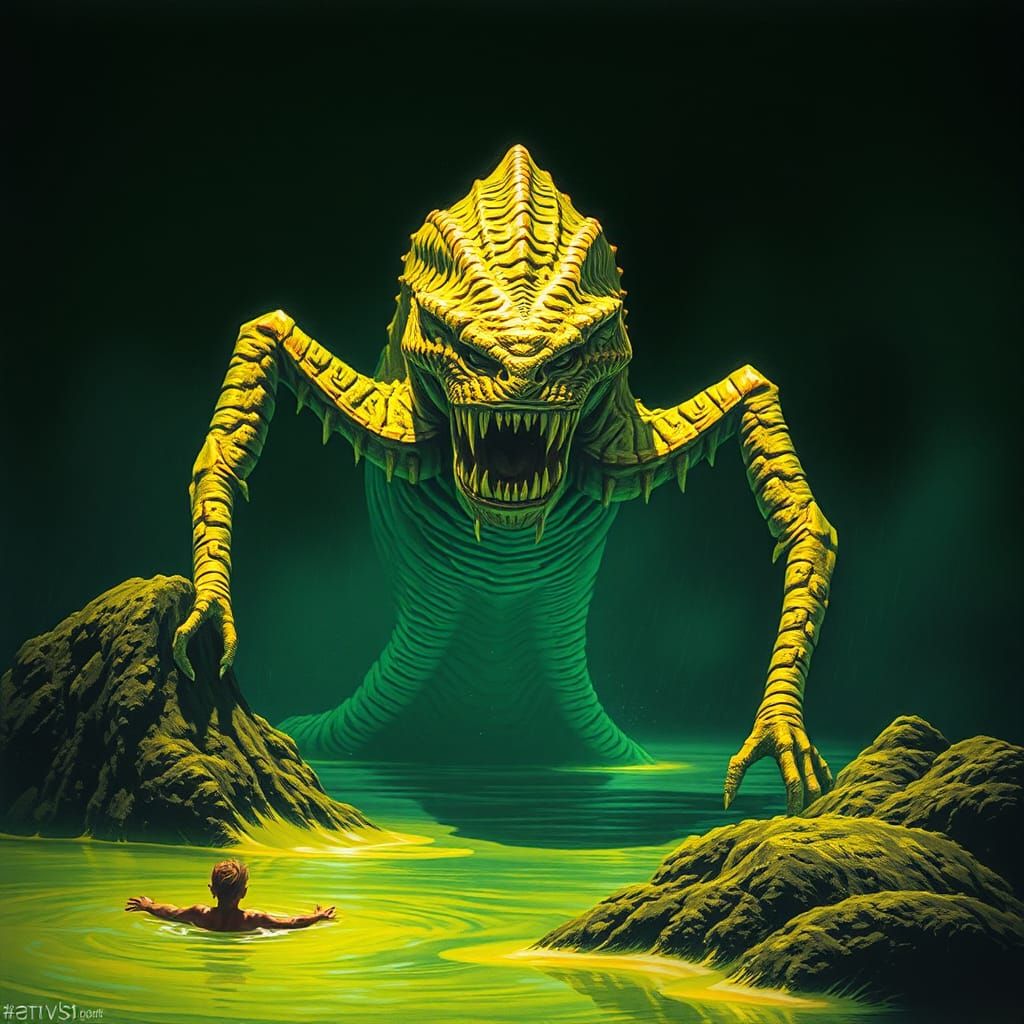Creature from the yellow lagoon