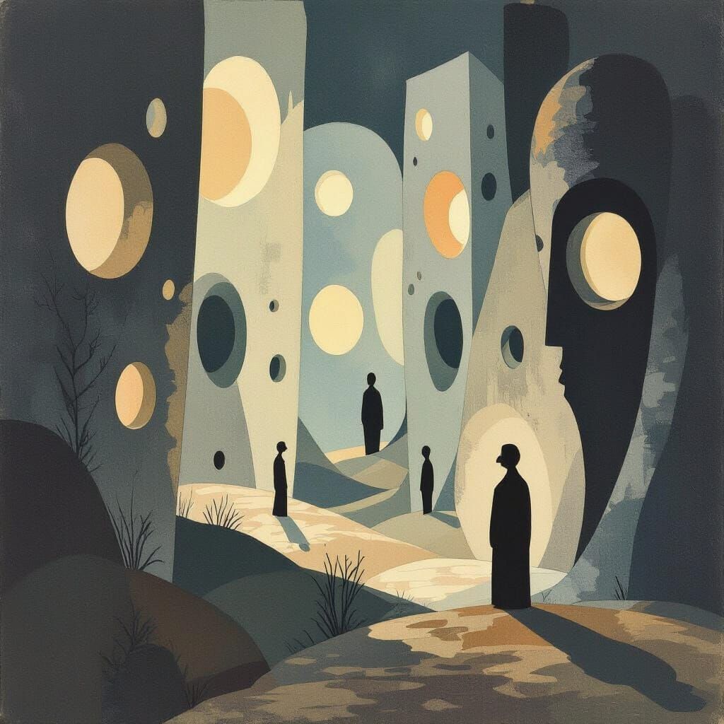 Surreal Landscape of Holes and Figures in Modigliani-Ghibli ...