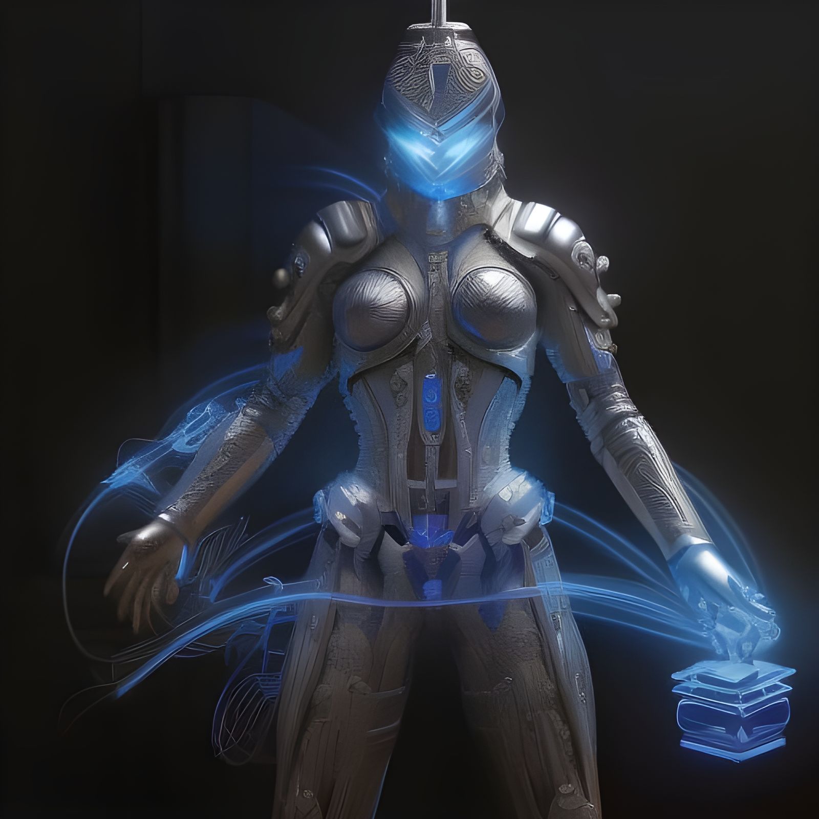 Electric Cyborg Steampunk Masterpiece in Digital Art